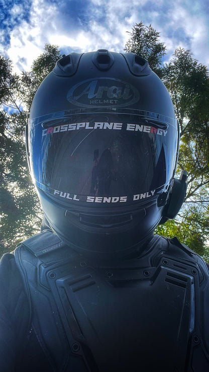 'Crossplane Energy' Visor Sticker