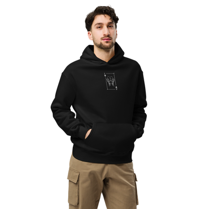 Lonely Aces 'Fractured Grip' Oversized Hoodie