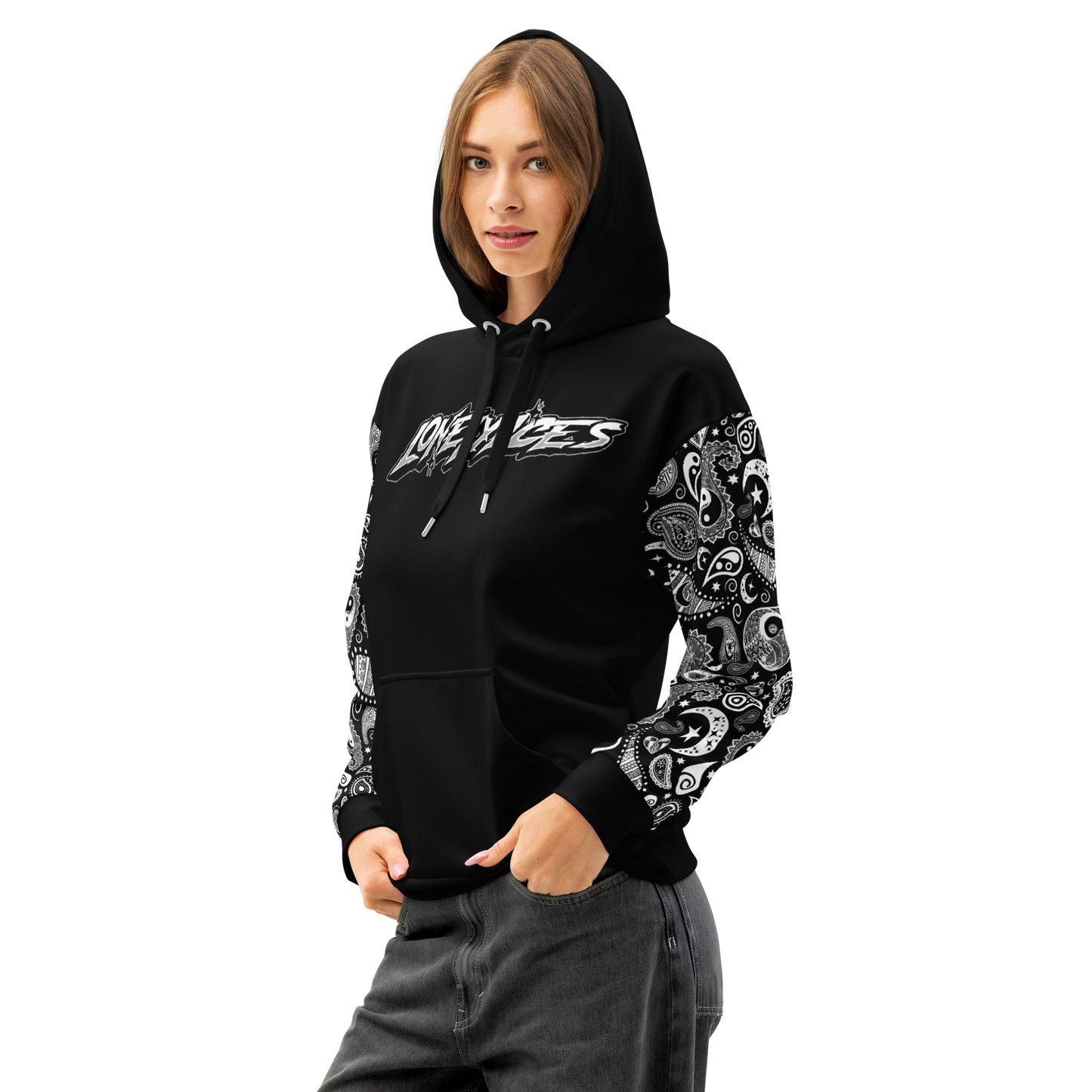 Lonely Aces 'Broken Hearts & Shooting Stars' Paisley Hoodie